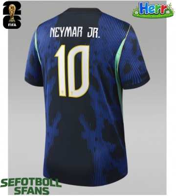 Brasilien Neymar Jr #10 Bortatröja VM 2026 Kortärmad
